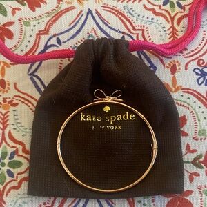 KATE SPADE ROSE GOLD BOW DETAIL BANGLE